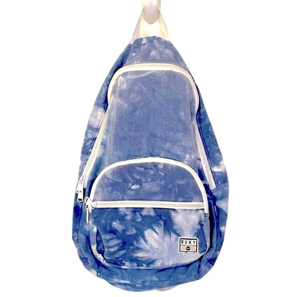 Roxy To The Beach Bijou Blue Tie Dye Backpack - Picture 1 of 12